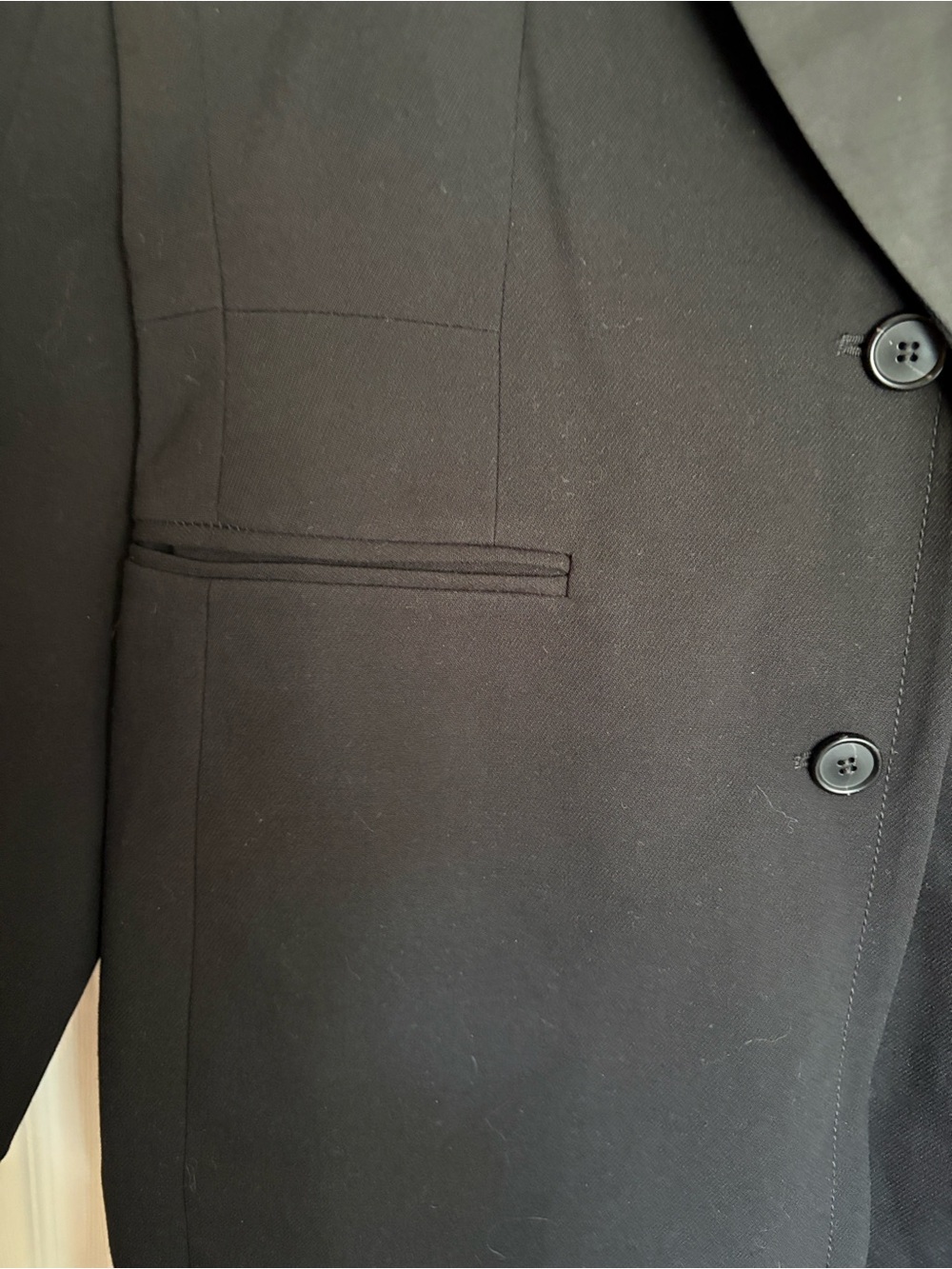 H&M Black Single-Button Satin Lapel Blazer - Picture 6 of 6
